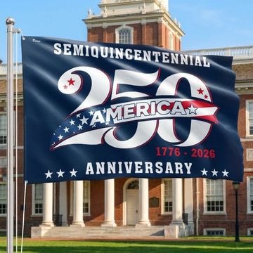 Discover 250 Years Semiquincentennial American Flag, Patriotic 1776 2026 Grommet Flag
