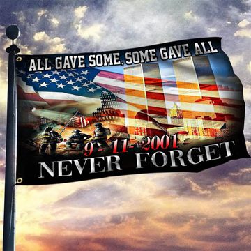 Discover American Grommet Flag With The Twin Towers FLAGWIX  ™ All Gave Some Some Gave All 911 American Grommet Flag