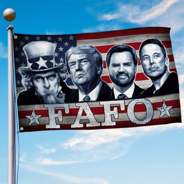 Discover FAFO Trump Vance Musk and Uncle Sam Grommet Flag
