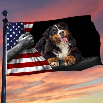 Discover Dog Flag Bernese Mountain Dog Grommet Flag TRL772GFv31