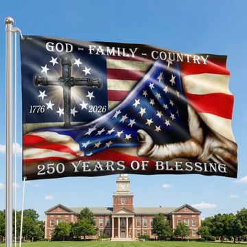 Discover 250 Years of Blessing Betsy Ross 1776 2026 Flag, God Patriotic Grommet Flag