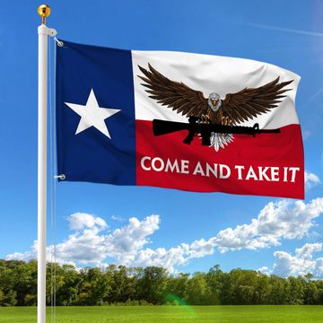 Discover Texas Grommet Flag Come And Take It