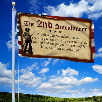 Discover The 2nd Amendment American Grommet Flag