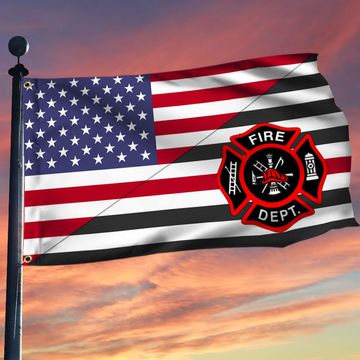 Discover Firefighter Flag Firefighter American Grommet Flag