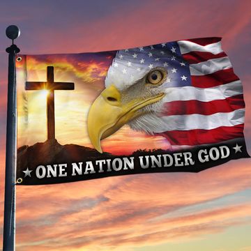 Discover One Nation Under God Grommet Flag