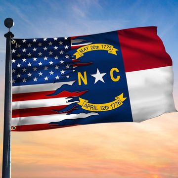 Discover North Carolina and American Grommet Flag MLH1913GFv9