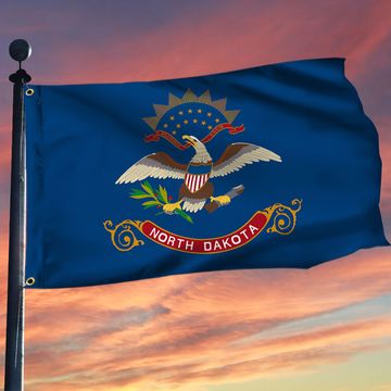 Discover North Dakota Flag North Dakota US State Grommet Flag