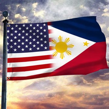 Discover Philippine American Grommet Flag
