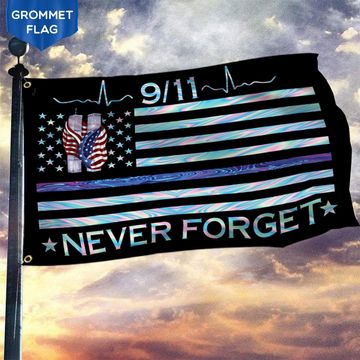 Discover 911 Grommet Flag Patriot Day Never Forget