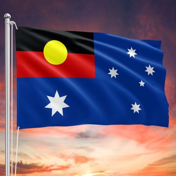 Discover Australia Aboriginal Flag Unity of Nations ANZAC Remembrance Flag