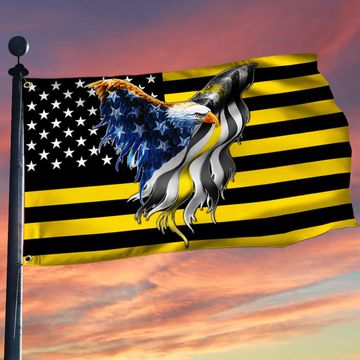 Discover The Thin Yellow Line Flag Dispatchers American Eagle Flag THB3440GFv5