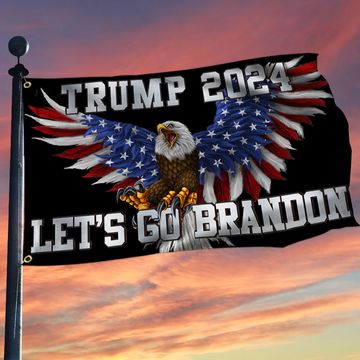 Discover Let's go Brandon American Grommet Flag