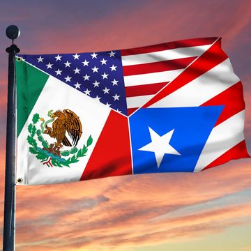 Discover Mexican and Puerto Rican Flag – America, Mexico & Puerto Rico Together