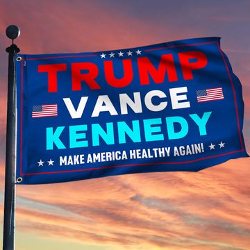 Discover Trump Vance Kennedy Make America Healthy Again Grommet Flag