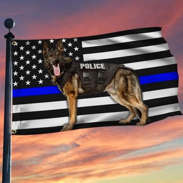 Discover German Shepherd Dog Unit K-9 Grommet Flag