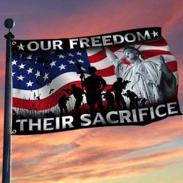 Discover Memorial Day Grommet Flag Our Freedom Their Sacrifice U.S. Veteran