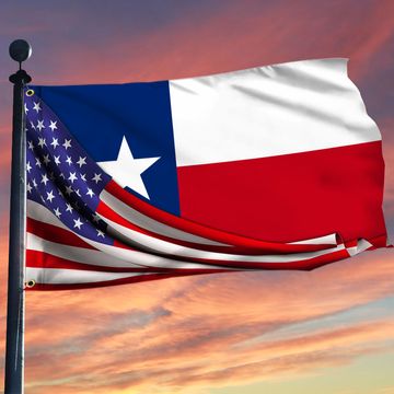 Discover Texas Flag Texas American Grommet Flag QTR293GFv1