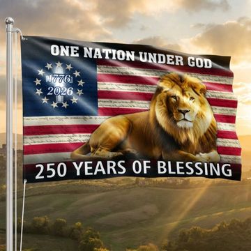 Discover Lion Of Judah Flag, 250 Years of Blessing We The People Grommet Flag