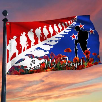 Discover Anzac Day Remembrance Day Grommet Flag Lest We Forget THB3392GFv1