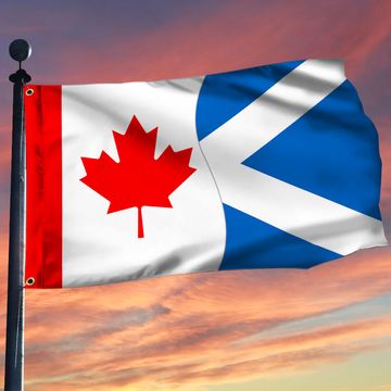 Discover Canada And Scotland Grommet Flag Canadian Scottish Flag