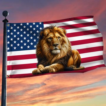 Discover Lion Of Judah American  Grommet Flag TQN2346GFv1