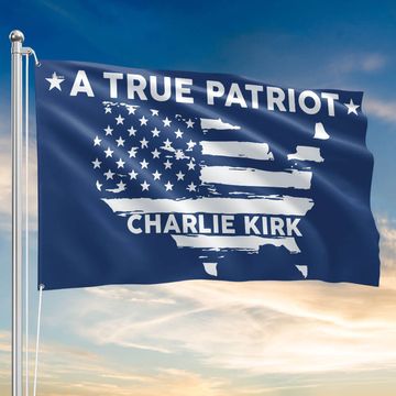 Discover Freedom Charlie Kirk A True Patriot Patriotic US Grommet Flag
