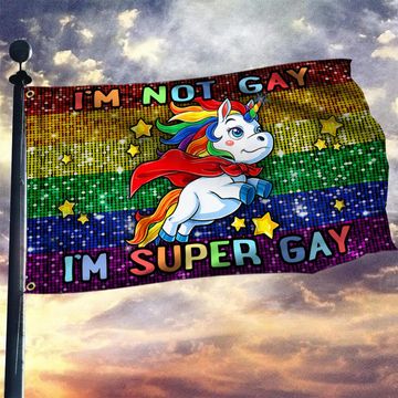 Discover Pride Month. LGBT Grommet  Flag - I super Gay