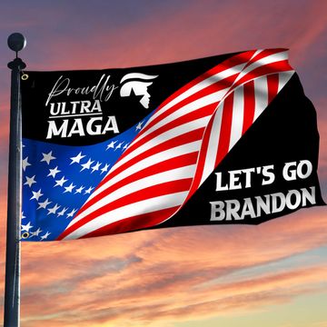Discover Proudly Ultra MAGA Let's Go Brandon Grommet Flag