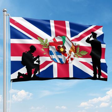 Discover UK Armed Forces Day Veterans Grommet Flag