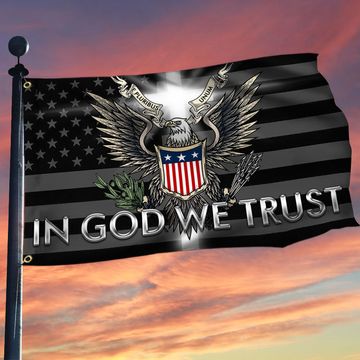 Discover American Grommet Flag In God We Trust