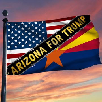 Discover Arizona For Trump Grommet Flag