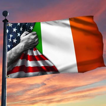 Discover Irish American St Patrick's Day Grommet Flag