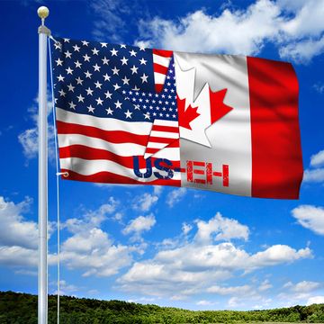 Discover America Canada Grommet Flag US-EH