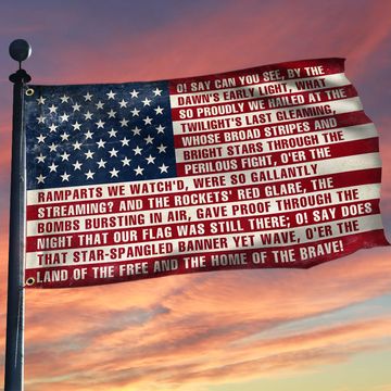 Discover Flagwix American Flag - American Flag The Star-Spangled Banner, National Anthem Of The United States Grommet Flag