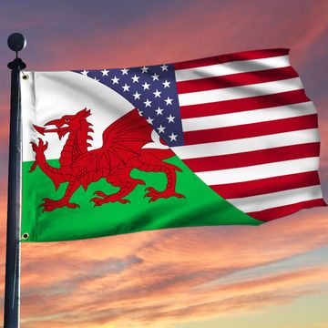 Discover Welsh Flag Welsh American Grommet Flag