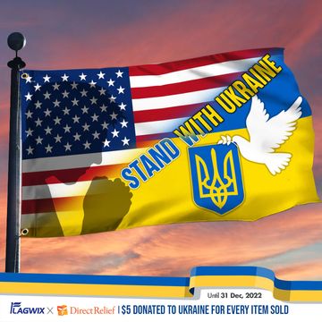 Discover Stand With Ukraine American Flag THN3797GFv2