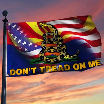 Discover Arizona Don't Tread On Me Gadsden American Grommet Flag