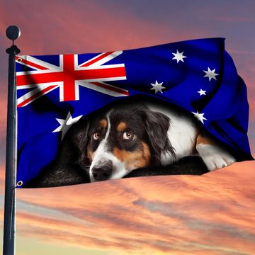 Discover Australian Shepherd Australian Flag TPT3345GFv1