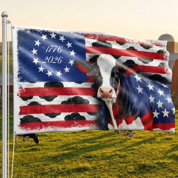 Discover Flagwix Patriotic Cow Flag, 1776 2026 Proud Cow Farmer Farm Life Flag Decor