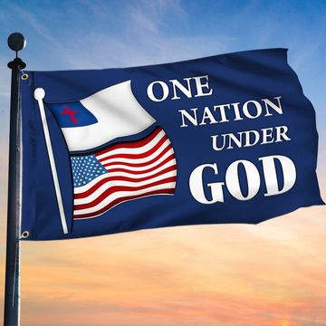 Discover One Nation Under God Grommet Flag