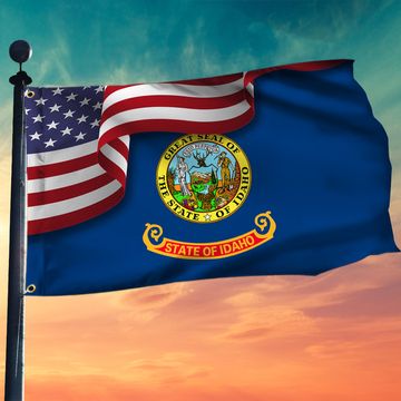 Discover Idaho Flag American Idaho Grommet Flag TRV1683GFv8