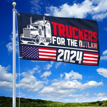 Discover Trucker For The Outlaw American Flag Support For Felon Patriotic Grommet Flag
