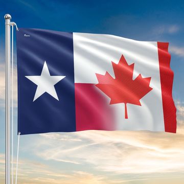 Discover Canada Texas Flag