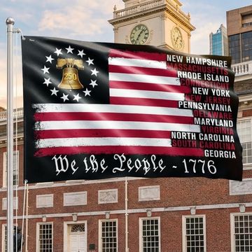 Discover We The People The Original Thirteen 1776 America 250 Years Grommet Flag