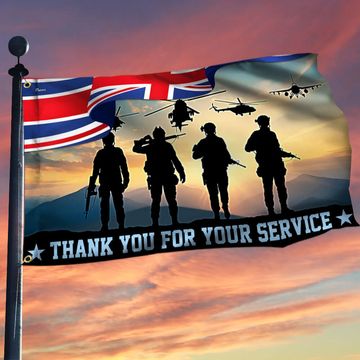 Discover UK Armed Forces Day Veterans Grommet Flag