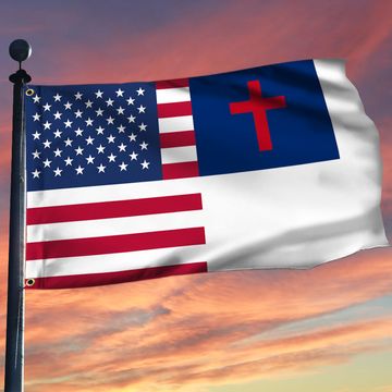 Discover Christian And American Grommet Flag