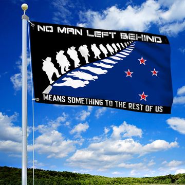 Discover New Zealand Grommet Flag No Man Left Behind Means Something To The Rest Of Us