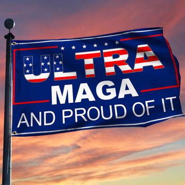 Discover Ultra MAGA and Proud Of It 2nd Amendment Grommet Flag TQN147GFv1