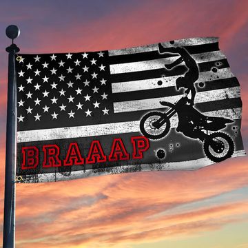 Discover Dirt Bike Motocross Grommet Flag