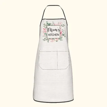 Discover Personalised Watercolour Flower Apron with Name and Pocket Mother’s Day for Mom Grandma